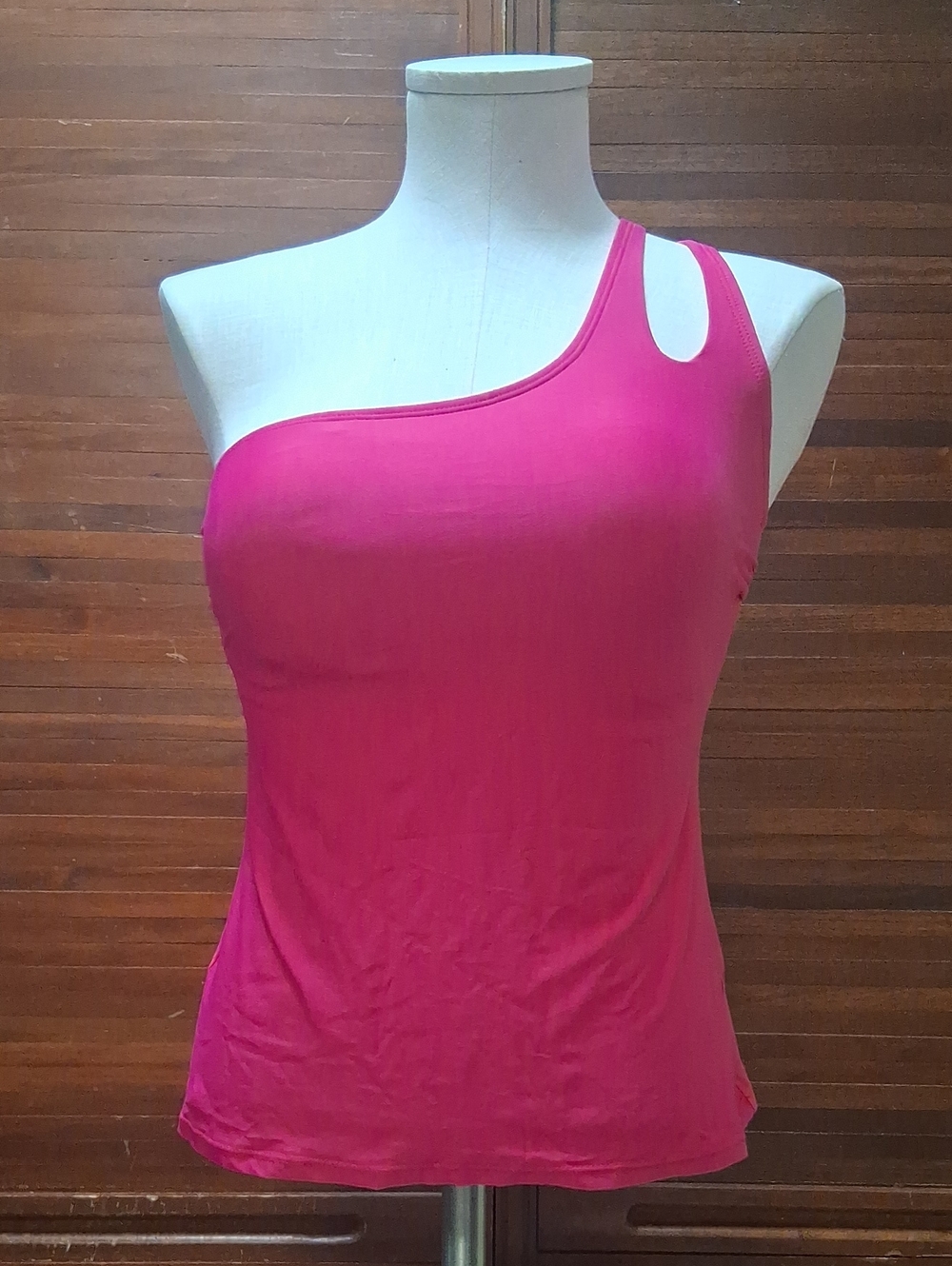 Women's S (4/6) Time and Tru Asymmetrical Tankini Top